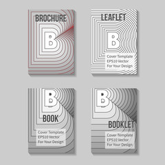 Book Title Page Template. Business Report Or Booklet Cover. Brochure Layout. Poster, Presentation Sheet. A4 Size. Leaflet, Flyer Mockup. Vector.