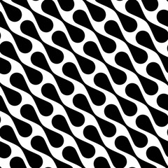 Vector seamless pattern. Modern stylish texture. Monochrome geometric pattern. Tile with figured details