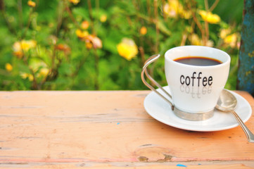 Cup of morning coffee