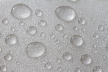 water droplets on white background