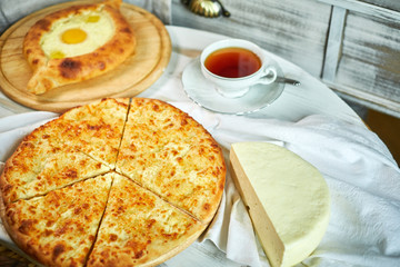 Ajarian traditional flatbread - khachapuri or hachapuri