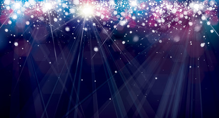 Fototapeta premium Vector colorful lights background.
