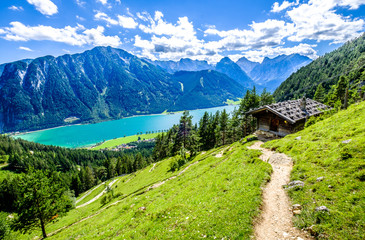 achensee lake in austria - obrazy, fototapety, plakaty