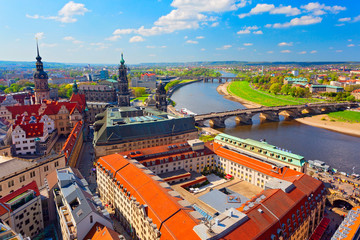 Fototapeta na wymiar Panorama von Dresden, Deutschland