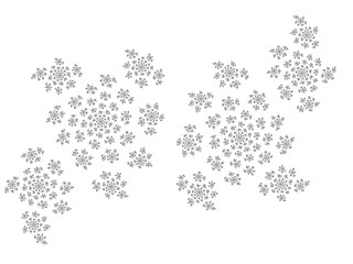 Monochrome, black and white graphics.