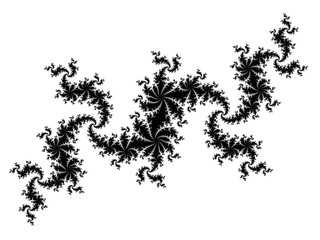 Monochrome, black and white graphics.