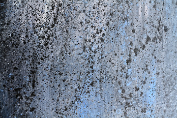 Hand painted splattered wood grain texture background with acrylic paint splatter