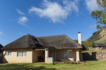 Rest houses in Royal Natal Park Drakensberg mountain, South Africa