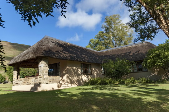 Rest houses in Royal Natal Park Drakensberg mountain, South Africa