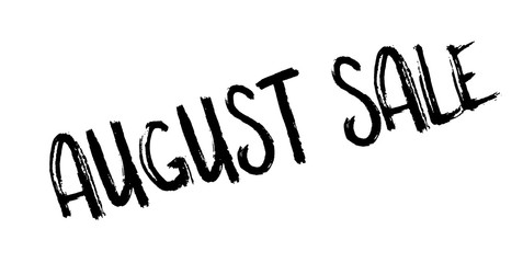 August Sale rubber stamp. Grunge design with dust scratches. Effects can be easily removed for a clean, crisp look. Color is easily changed.