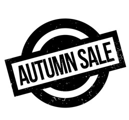 Autumn Sale rubber stamp. Grunge design with dust scratches. Effects can be easily removed for a clean, crisp look. Color is easily changed.