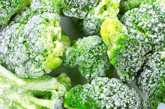 Fresh frozen broccoli, healthy diet food