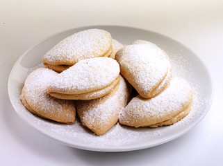 Apple Cookies on a white plate