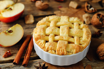 Apple pies with different design