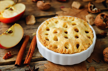 Apple pies with different design