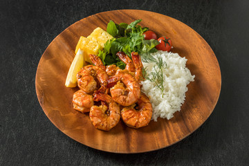 ガーリックシュリンプ　Hawaiian cuisine garlic shrimp