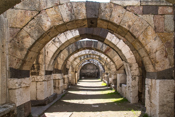 Fototapeta na wymiar Ruins of Smyrna Ancient City