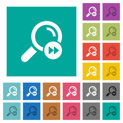 Find last search result square flat multi colored icons