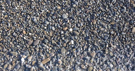 Sea pebbles, stones, background
