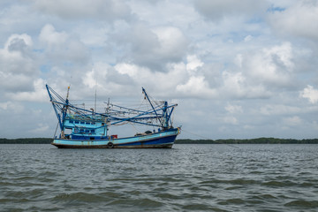 Fishing boat in the sea