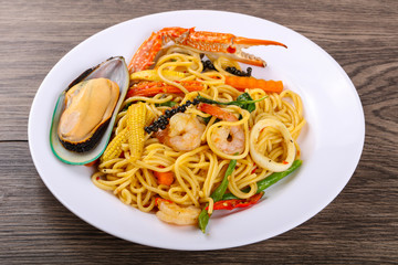 Seafood spaghetti