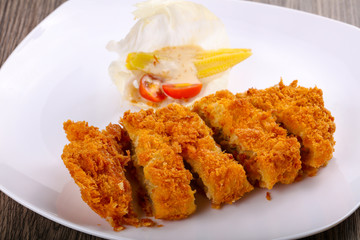 Crispy Pork with cheese