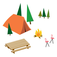 Various camping items