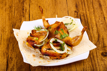 Grilled quail