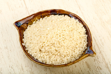 Raw rice heap
