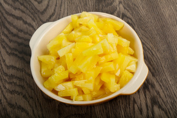 Canned pineapple