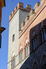 Detail of the town hall at Siena