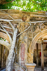 Part of old ruin temple