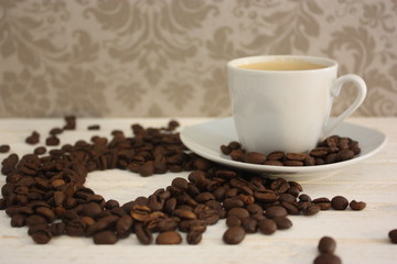 Kaffee mit Liebe zubereitet