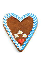 Obraz premium Oktoberfest Gingerbread heart