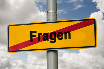Schild 244 - Fragen
