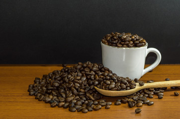 Business Coffee Shop Black Coffee Bean