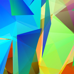 Fototapeta na wymiar Vector abstract geometric triangular colorful background