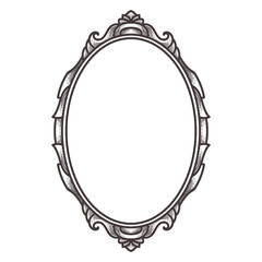 Oval Frame Pattern  - 167384597