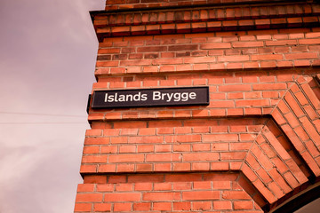Red Brick Stone Building at Islands Brygge - Amager, Copenhagen