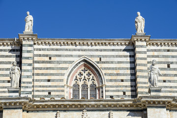 Obraz premium Detail of the cathedral at Siena