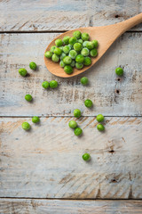 Fresh frozen peas.