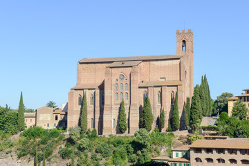 The Basilica of San Domenico from Siena