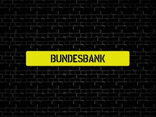 BUNDESBANK - Bilder mit Wörtern aus dem Bereich Immobilienblase, Wort, Bild, Illustration