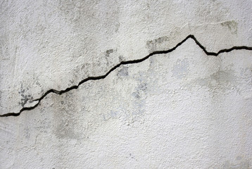 A Concrete Wall with Large Crack