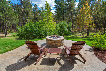 Fire Pit overlooking nature