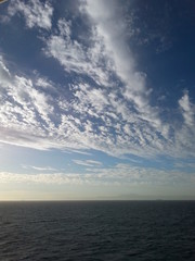 Fototapeta na wymiar Wolken auf See