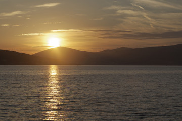 Naklejka premium Sonnenuntergang Kroatien