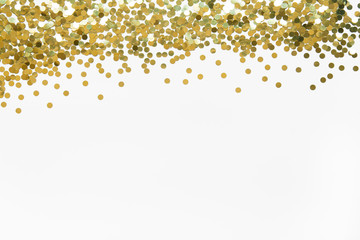 glitter on white background