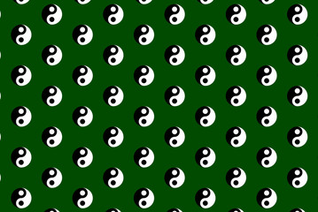 Yin and yang vector pattern, Yin and yang vector background