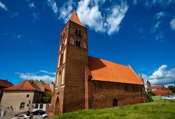 Fototapeta Gotycki kościół Ducha Św. z XIII-XIV w., Chełmno, Polska  obraz